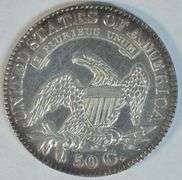 Needle-sharp Near Mint 1828 Capped Bust Half Dollar. Cleaned.