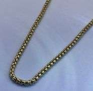 14K Yellow Gold Box Link Chain