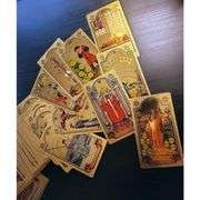 Gold Foil Tarot Cards with Guidebook