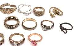 Group lot of Vintage 925 sterling silver rings