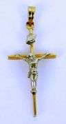 14K Gold Crucifix Cross Pendant