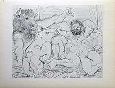 PABLO PICASSO, DRINKING MINOTAUR