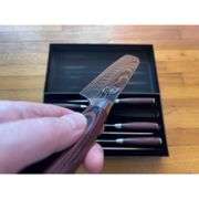 8 Stainless Steel Blades with Pakkawood Handles