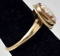 Vintage 10K Yellow Gold Cameo Ring