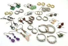Group lot of Vintage 925 sterling silver earrings