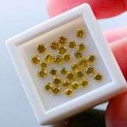 Glittering 2.31ct set of dandelion yellow Diamonds!