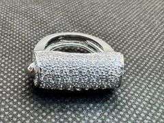 14K White Gold Diamond Cluster Ring