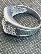 14K White Gold Round Brilliant Cut Diamond Ring
