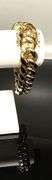 Huge 87.6 Gram 14 Kt Gold Plate Curb Link Bracelet