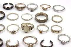 Group to of Vintage 925 sterling silver rings