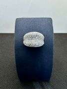 14K White Gold Diamond Cluster Ring