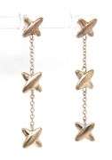 Tiffany & Co signature X silver earrings