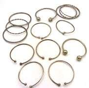 Group lot of Vintage 925 sterling silver bangles