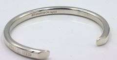 Tiffany & Co 1837 marker Narrow cuff bangle