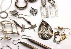 Group lot of Vintage 925 sterling silver earrings