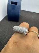 14K White Gold Diamond Cluster Ring