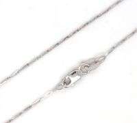 18kt White gold fancy link chain necklace