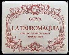 Investment! Goya collection, La Tauromauia -  Goya y Lucientes, portfolio with etchings Madrid, Cha