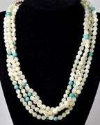 Sterling Silver Mulit-Gemstone Beaded Necklace by Desert Rose Trading Post