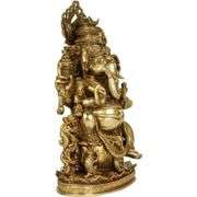 Large Brass Ganesh Giver of Blessings