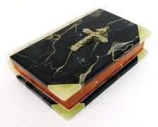 Vintage Carved Marble Bible