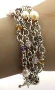 Michael Dawkins 925 Sterling Silver Multi Strands Bracelet