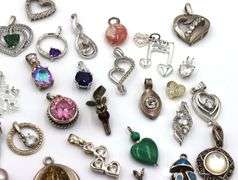 Group lot of Vintage 925 sterling silver pendants