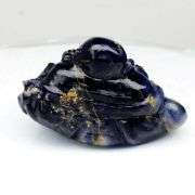 Very large hand cut 283.79ct untreated Sapphire Buddha!