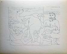 PABLO PICASSO, SCULPTOR AND RECLINING MODEL