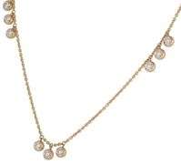 New 1.03ctw Round Diamond Bezel Set Triple Drop Station Necklace in 14K