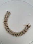 CERTIFIED 14K YELLOW GOLD MIAMI CUBAN LINK DIAMOND BRACELET