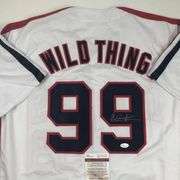 Charlie Sheen Signed "Wild Thing" Movie Jersey