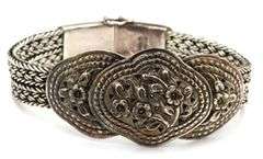Lot of 2 vintage 925 sterling silver bracelets