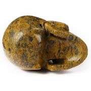 5-Inch Hand-Carved Jasper Gemstone Skull