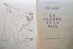Investment! Very rare Pablo Picasso portfolio, Deluxe edition with a signed lithograph by Picasso, 1