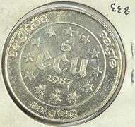 Belgian Europa 1987 Silver 5 Ecu