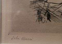 Investment quality! John Marin – "Downtown, The El" (Original Etching, Limited Edition, New Republic