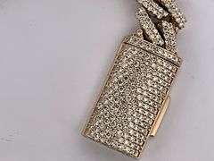 CERTIFIED 10K YELLOW GOLD MIAMI CUBAN DIAMOND LINK BRACELET