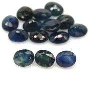 Beautifully colored 11.42ct midnight blue Sapphire set
