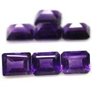 Royal purple! 17.06ct 9x7mm real Brazilian Amethyst set