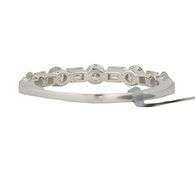 New 1.04ctw Baguette and Round Diamond Band Ring in 14K