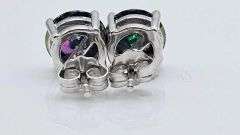 4 Ctw Russian Color Change Lab Created Alexandrite Earrings