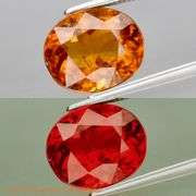Huge! Color shifting! Orange to red! 4.06ct collectors Tourmaline!