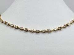 5.5ctw F, VVS1 lab grown diamond with 14k gold Bracelet