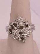 CERTIFIED BRAND NEW 18K WHITE GOLD DIAMOND RING