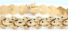 Stunning Stampatto 14K YG Bracelet