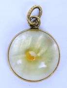 Vintage 14K Mustard Seed Pendant with Verse