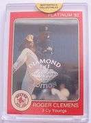 1992 STAR INT'L ROGER CLEMENS DIAMOND EDITION CARD