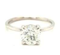 14kt White gold 1.48ct round brilliant cut diamond ring