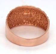 Dazzling 14K Rose Gold Modern Ring